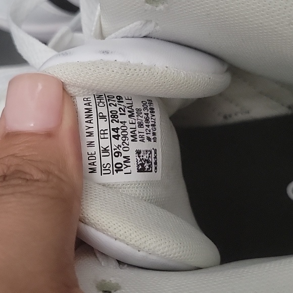 Adidas| Hoops 2.0 Mens Mid Basketball Sneakers Size 10 - Picture 8 of 10